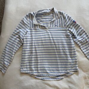Vineyard Vines Striped Quart Zip